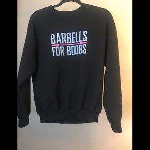 Barbells for Boobs sweatshirt size M